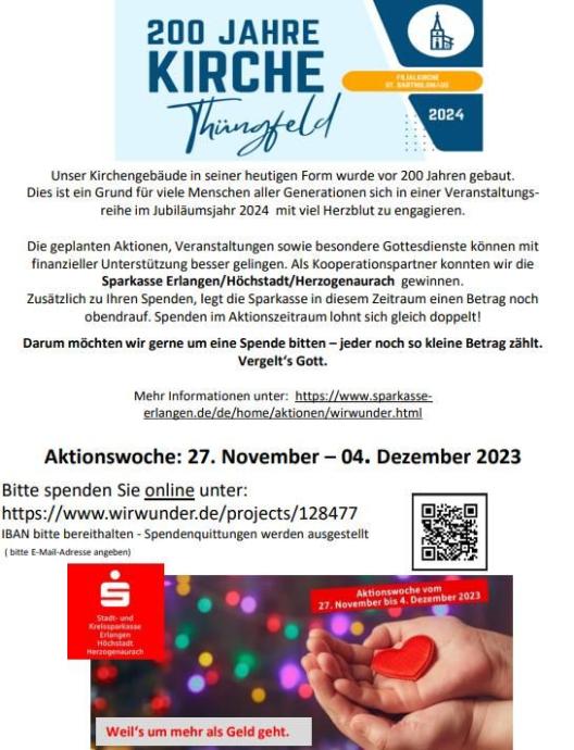 200 Jahre Kirche Thüngfeld