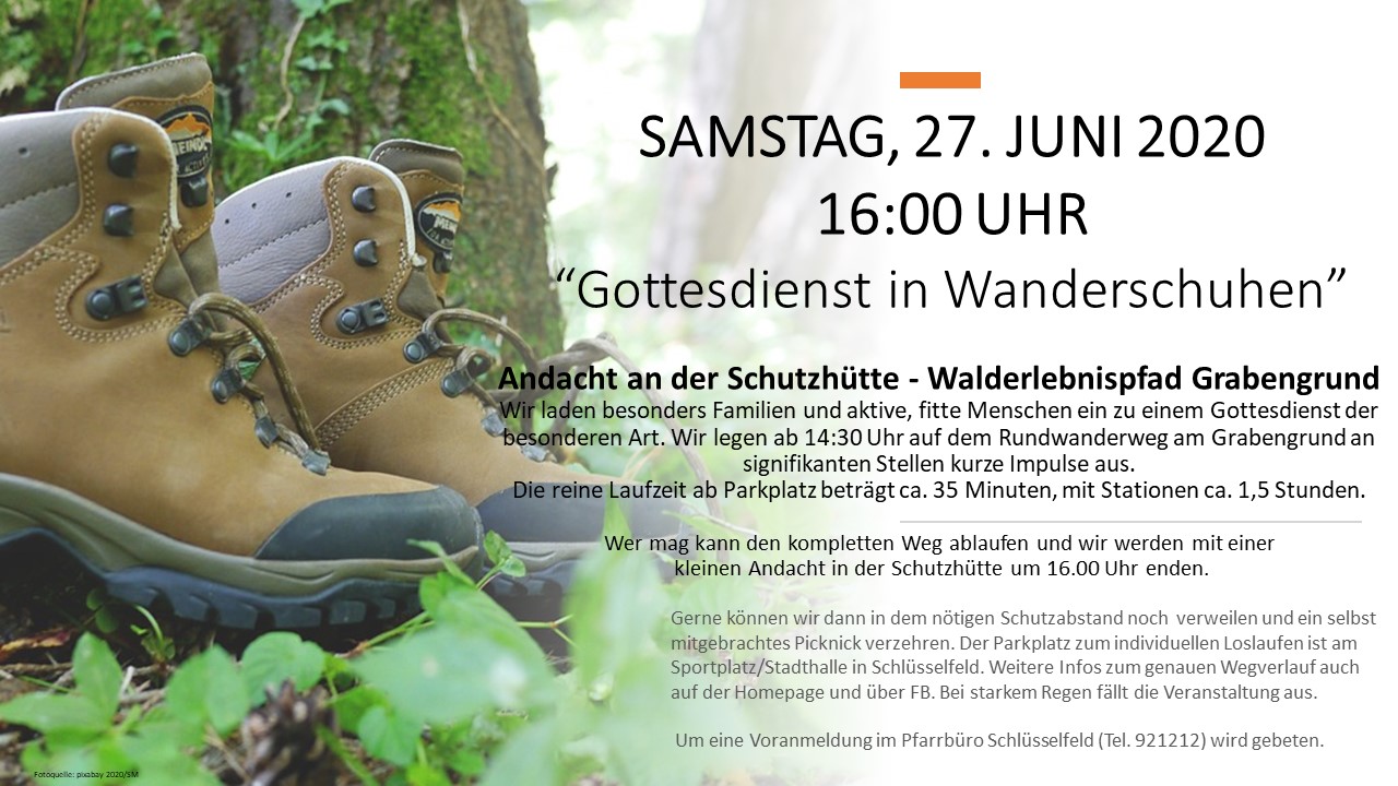Andacht in Wanderschuhen