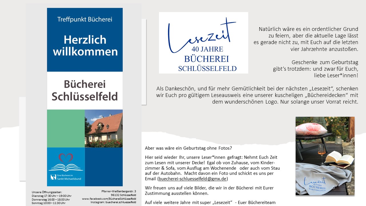 Bücherei 40 Jahre