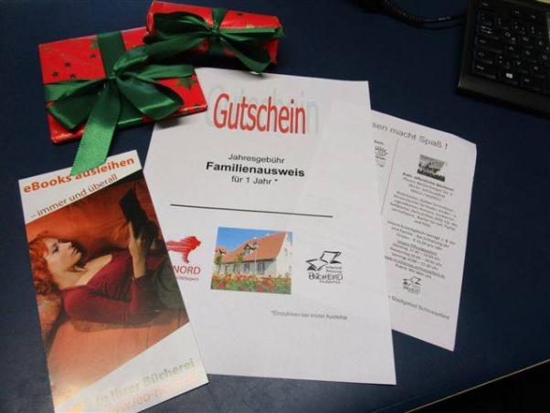Bücherei Gutschein