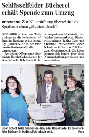 Bücherei Spende