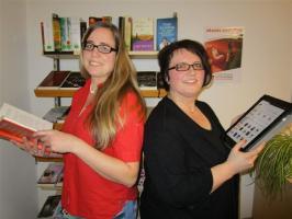 Die Leser der Bücherei Schlüsselfeld haben die 'Qual der Wahl' : Buch oder eBook ?