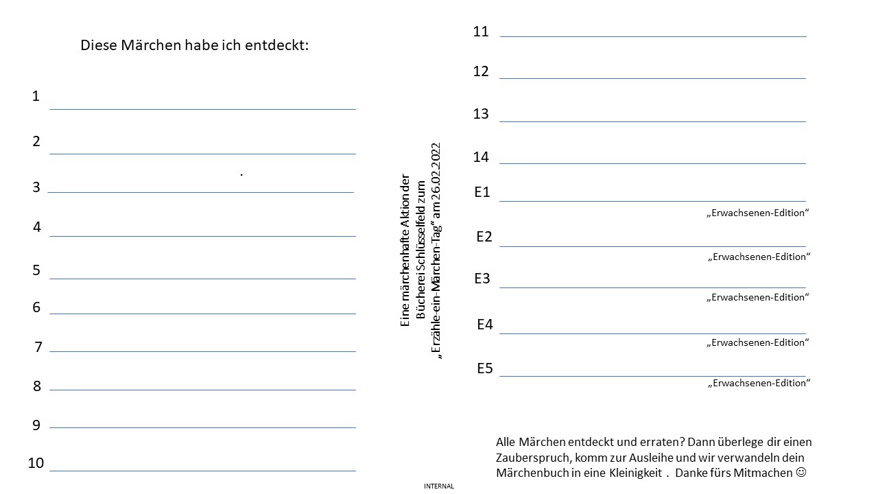 Es war einmal
