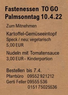 Fastenessen 2022