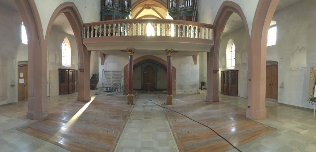 Innenrenovierung Pfarrkirche 2020 Panoramabild