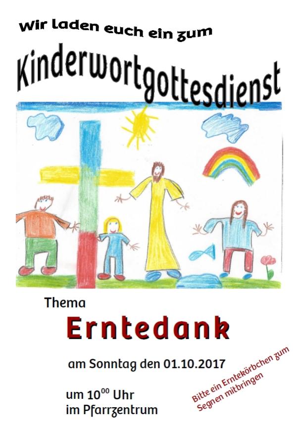 Kinderwortgottestdienst Erntedank 2017
