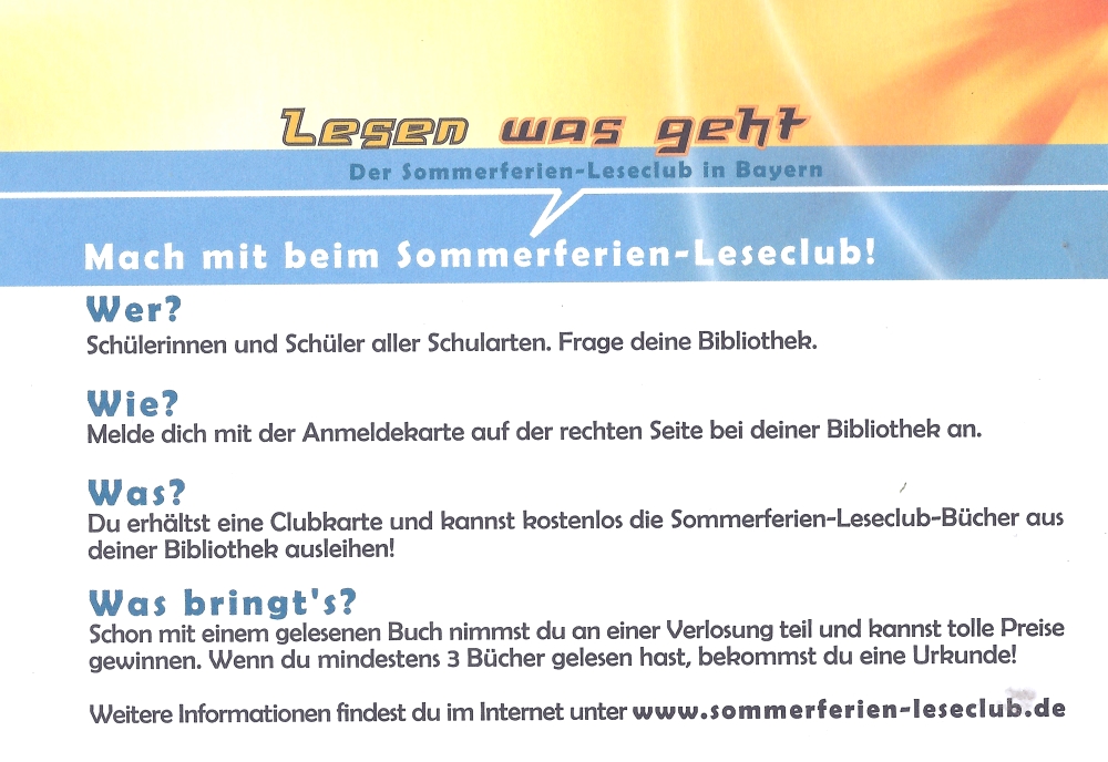 Lesen was geht