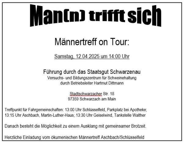 Männertreff on tour