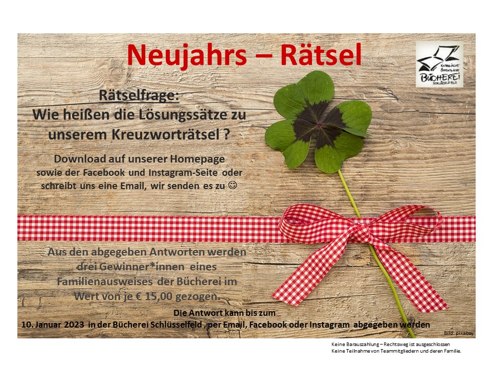 Neujahrsrätsel 2023
