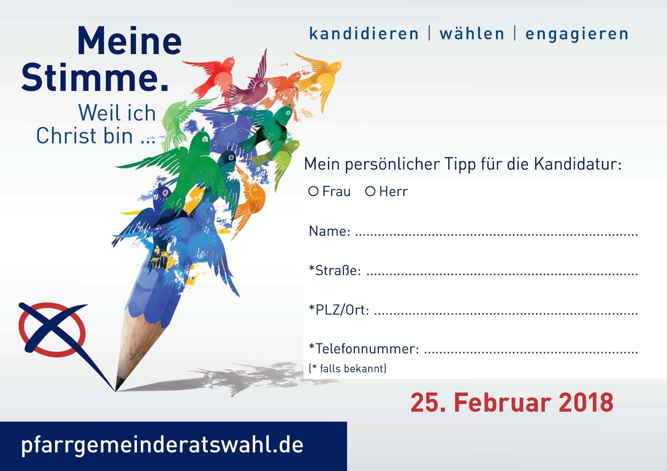 Pfarrgemeinderat Wahl 2018