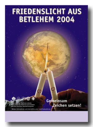 Plakat Friedenslicht Bethlehem