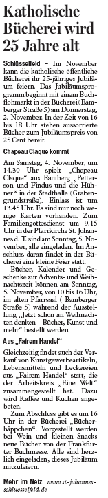 Pressebericht vom 27.10.2006