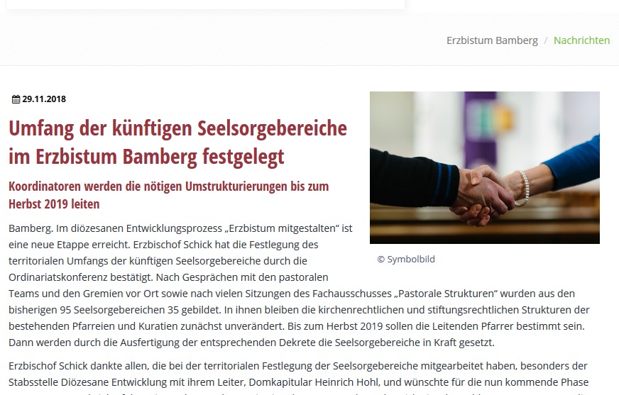 Pressemitteilung Strukturreform