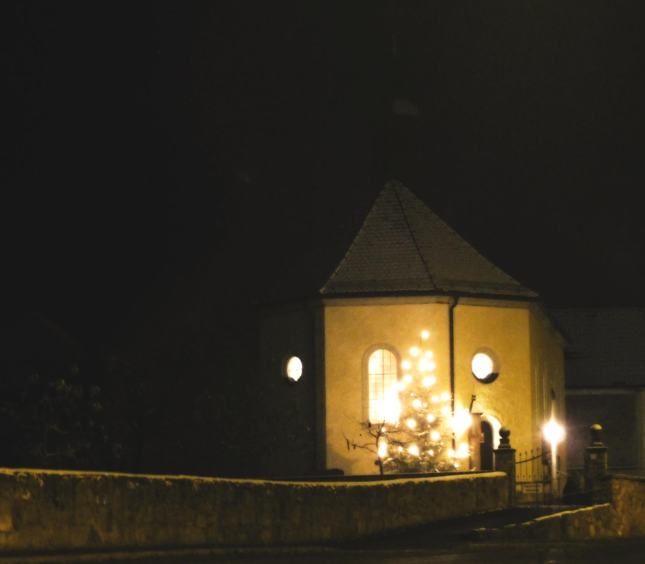 Rambach Filialkirche St. Sebastian im Winter