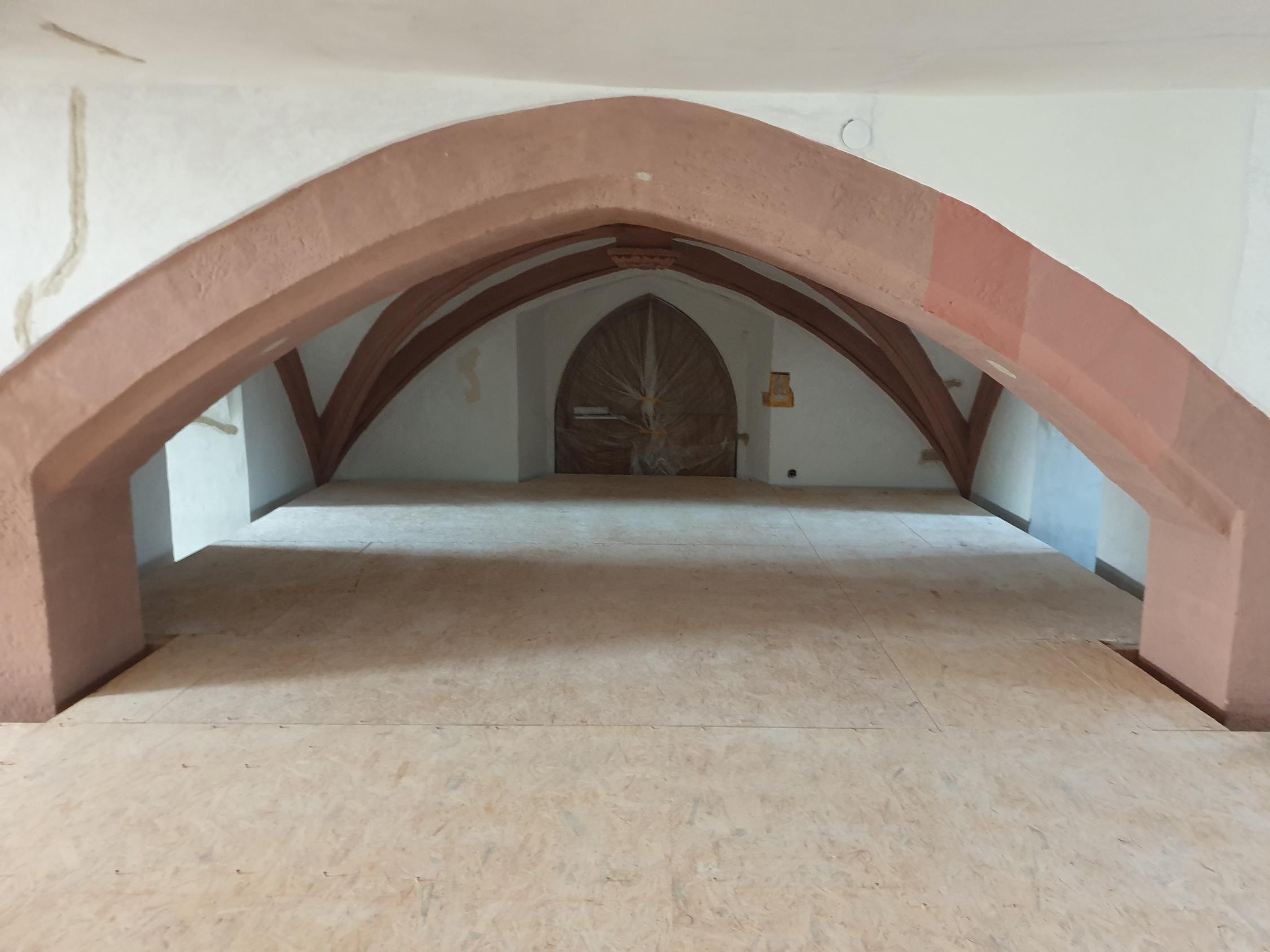 Renovierung Pfarrkirche Stand Ende Mai