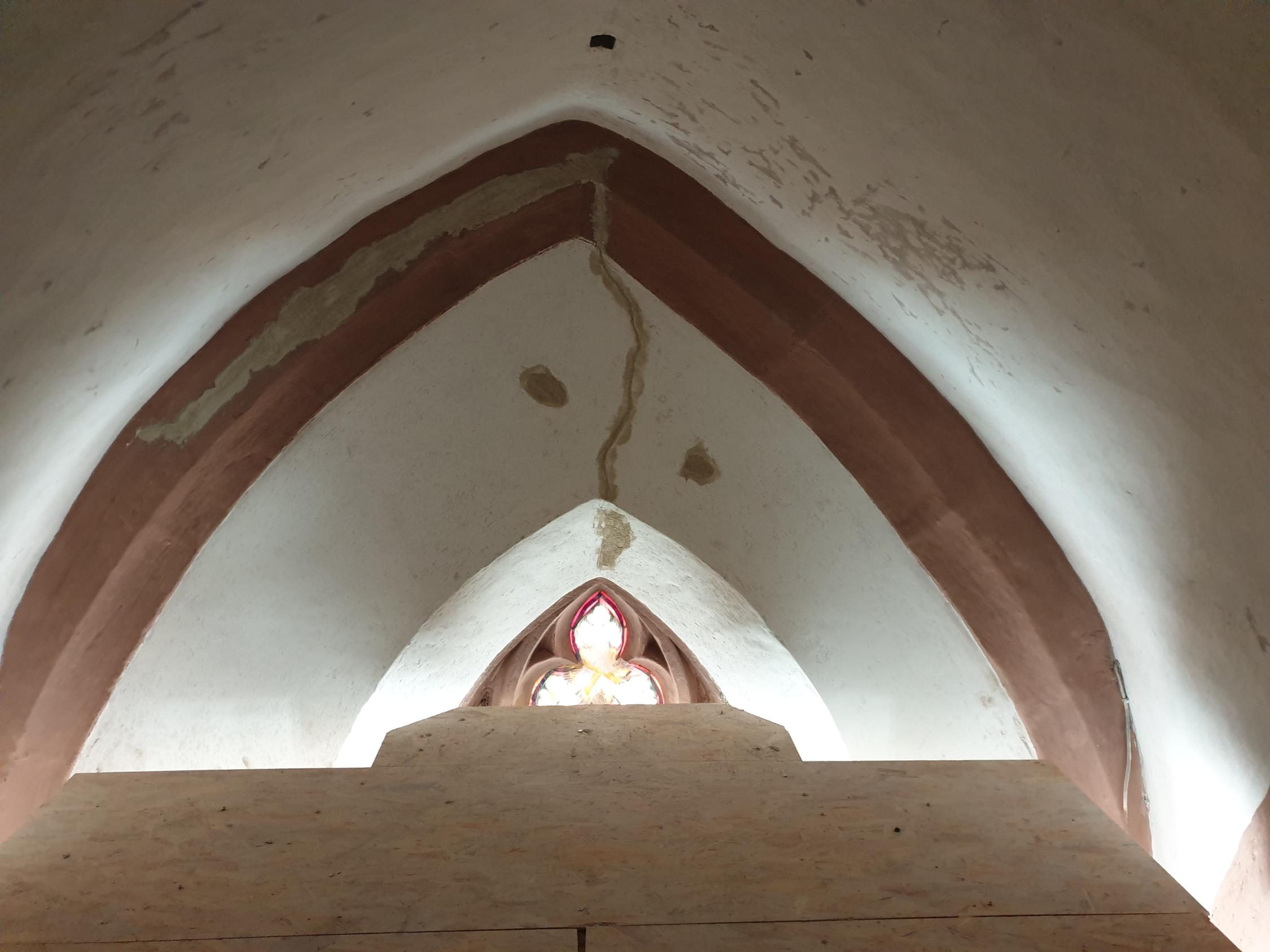 Renovierung Pfarrkirche Stand Ende Mai