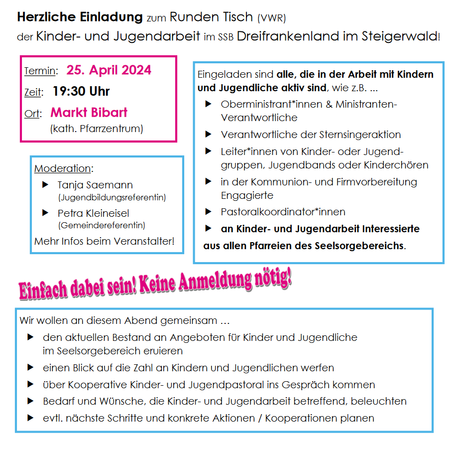 Rundertisch Kinder- und Jugendarbeit