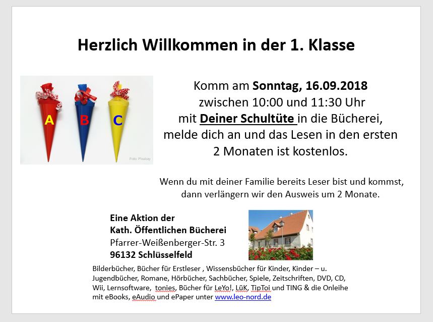 Schultütenaktion 2018
