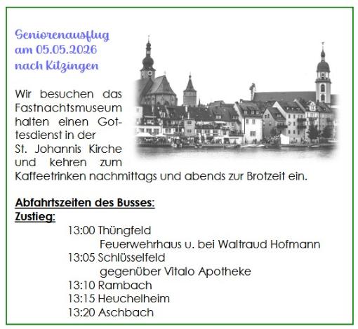 Seniorenausflug Kitzingen