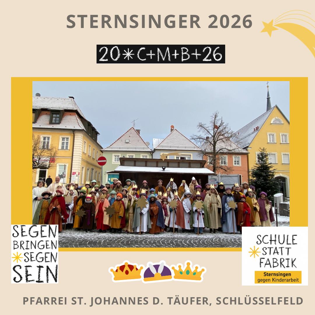 Social Media Bild zur Sternsinger Aktion Schlüsselfeld 2026 Sternsinger 2026