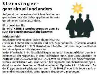Sternsinger 2021