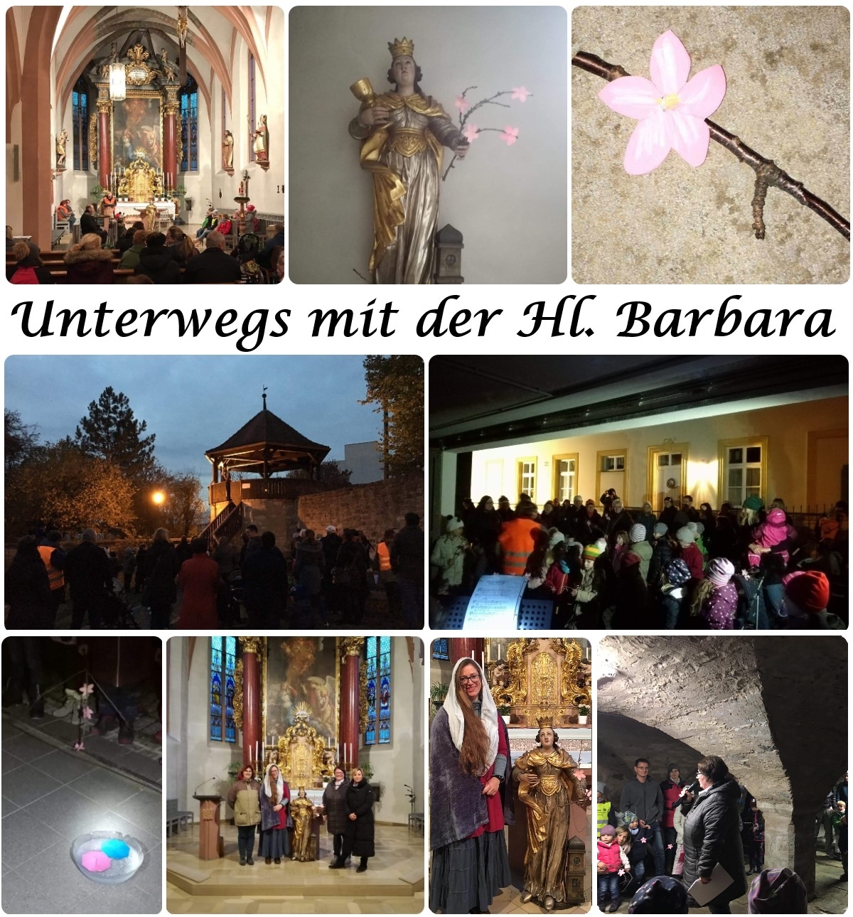 Unterwegs mit der Hl. Barbara