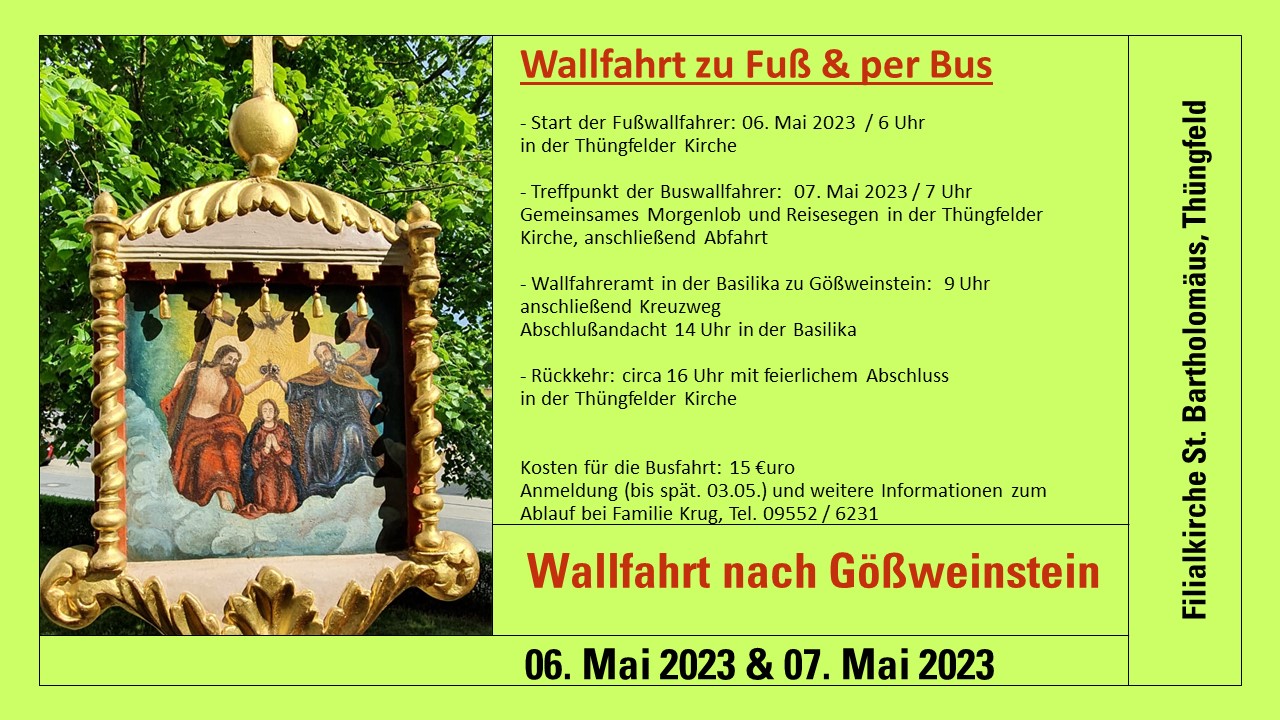 Wallfahrt Thüngfeld 2023