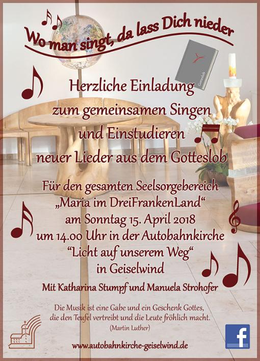 wo man singt, da lass Dich nieder